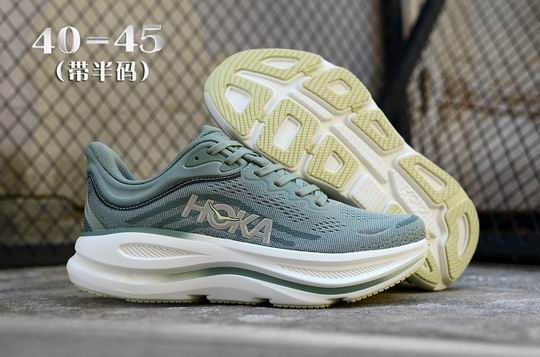 (image for) Cheap HOKA Bondi 9 Blue Green Men's Running Shoes-21
